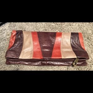Retro Steve Madden fold over leather clutch